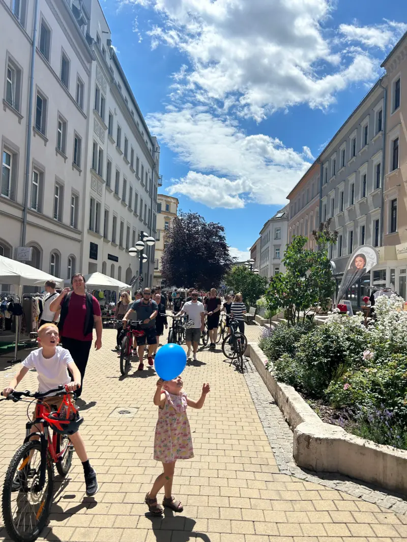 Ein Boulevard, der zum Verweilen einlädt.